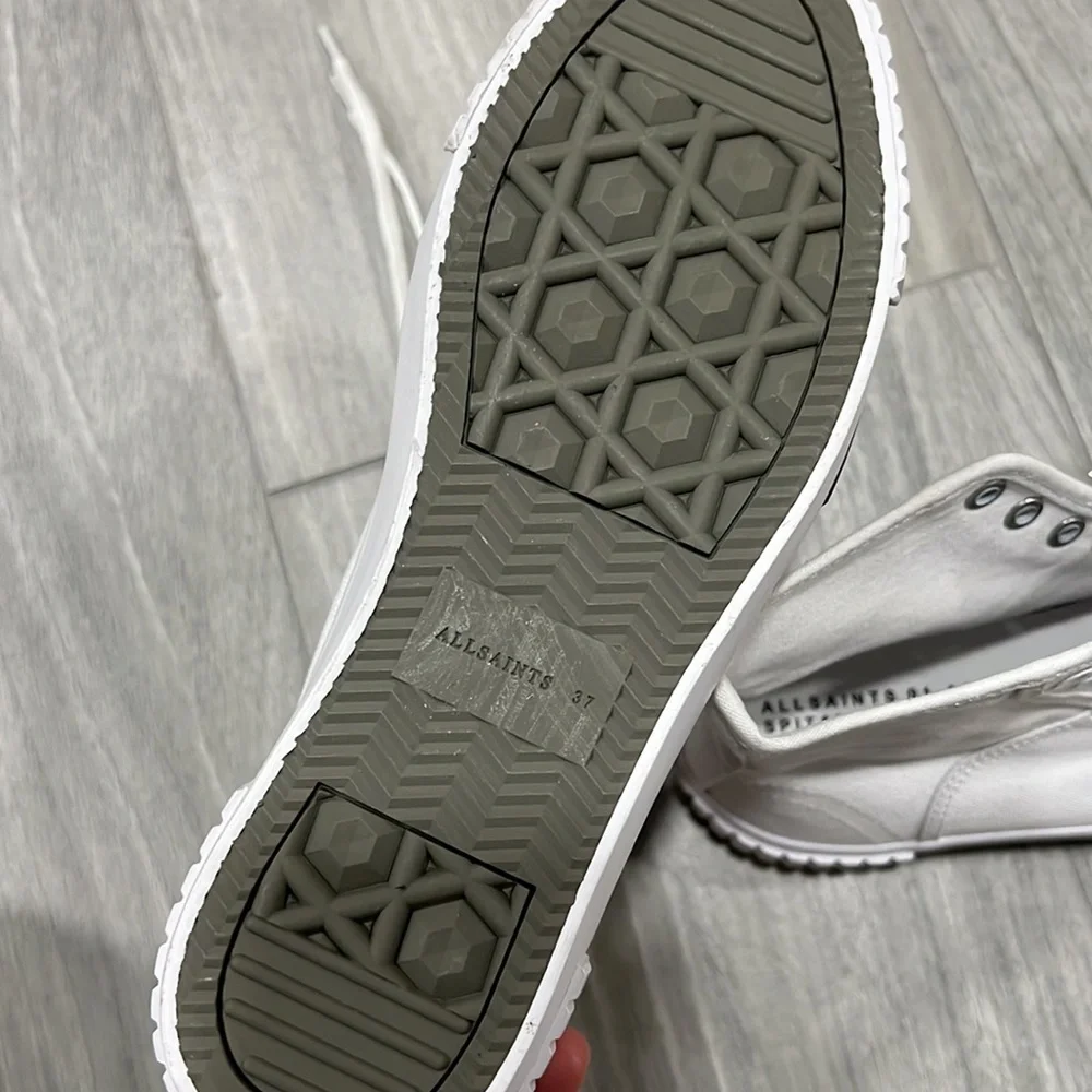 ALLSAINTS Women's Dana Flatform High Top Sneakers - Picture 6 of 7